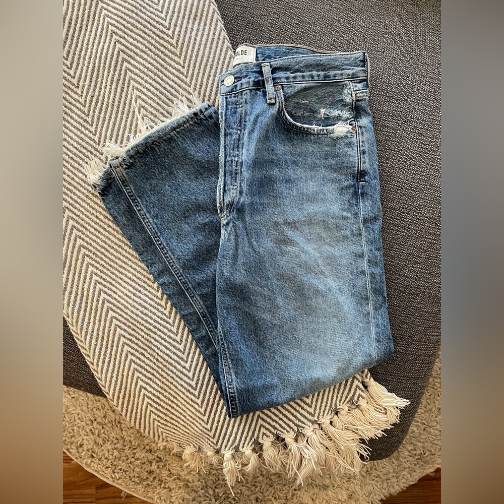 Agolde Riley High Rise Straight Leg Jeans (Size 29)